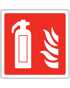 Fire Extinguisher Point Labels 100x100mm