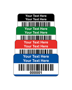 Budget Polyester Asset Labels Barcode 30x15mm