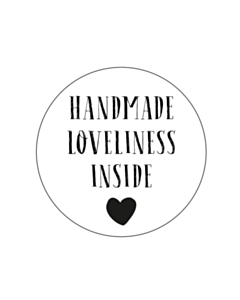 Handmade Loveliness Inside Stickers 30mm