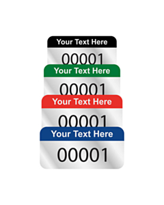 Aluminium Asset Labels 30x15mm