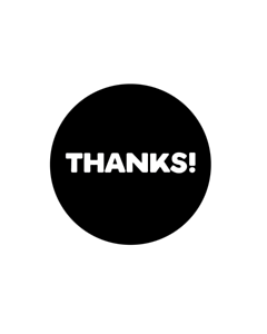 Thanks Stickers 40mm