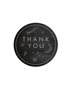 Thank You Moon Stickers 40mm