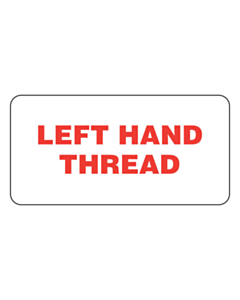 Left Hand Thread Labels (50x25mm)
