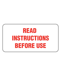 Read Instructions Before Use Labels 50x25mm