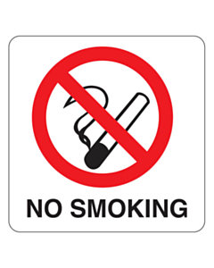 No Smoking Stickers 50x50mm