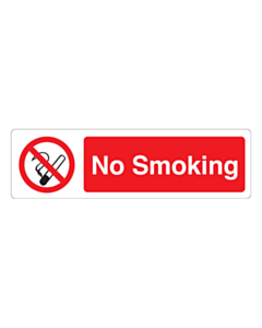 No Smoking Stickers 150x43mm