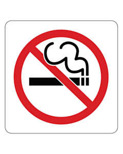 No Smoking Stickers 50x50mm