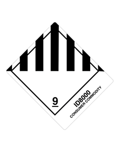 Class 9 ID8000 Consumer Commodity Label 100x120mm