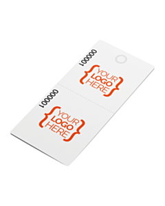 Double Sided Branded Cloakroom Tags