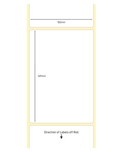 102x149mm Compostable Direct Thermal Labels