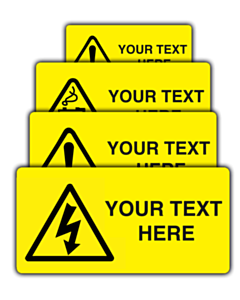 Custom Warning Labels 100x50mm