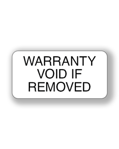 Warranty Void If Removed Stickers 40x20mm