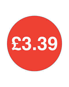 50mm Diameter £3.39 Price Labels