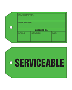 Serviceable Tags (134x67mm)