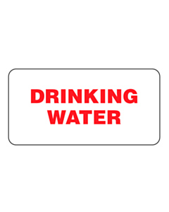 Drinking Water Labels 50x25mm