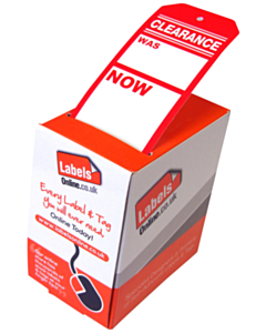 Red Clearance Tags 110x55mm