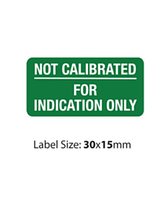 Green Not Calibrated Labels (30x15mm)