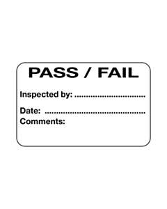 QC Pass / Fail Labels 40x25mm