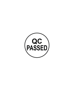QC Passed Stickers 10mm 