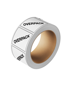 Overpack Labels 100x100mm