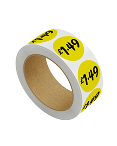 £1.49 Price Labels 25mm Permanent