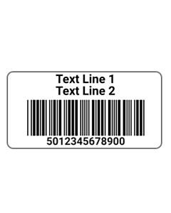Custom EAN 13 Barcode Labels Paper 40x20mm