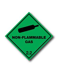 Non Flammable Gas 2.2 Labels 