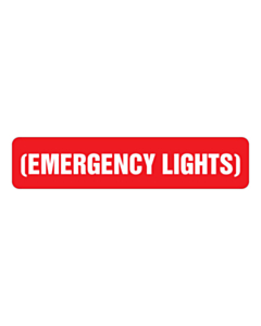 Emergency Lights Labels 80x18mm