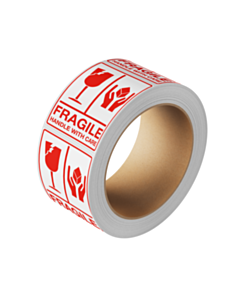 Fragile Handle With Care Labels 75x100mm