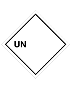 Blank UN Labels 100x100mm (250 Labels)