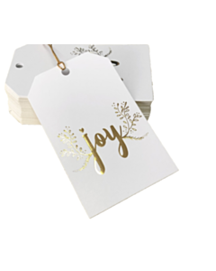 Joy Christmas Gift Tags 55x90mm