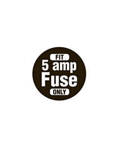5 Amp Fuse Labels 20mm