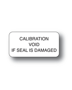 Tamper Evident Calibration Void Labels 40x20mm