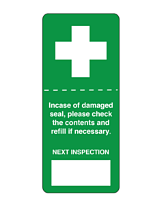 First Aid Box Security Seal Labels