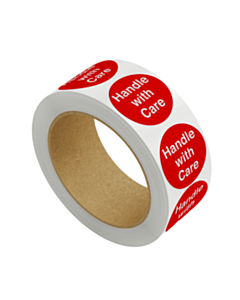 Handle With Care Stickers 50mm