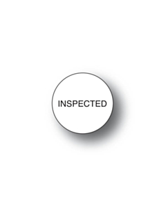 Tamper Evident Inspected Labels 20mm