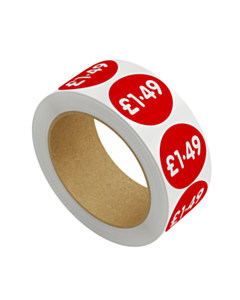 £1.49 Price Labels 30mm Permanent