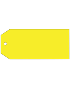 Blank Yellow Tags 110x55mm
