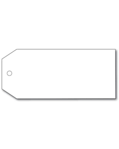 Blank White Tags 110x55mm