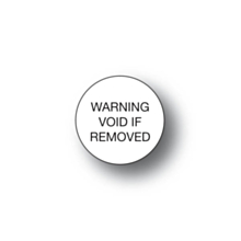 Warning Void if Removed Stickers 20mm