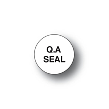 Tamper Evident QA Seal Labels 20mm