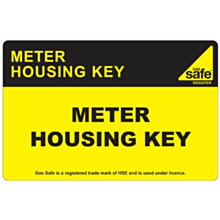 Meter Housing Key Labels 100x65mm