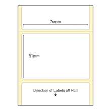 76x51mm Direct Thermal Paper Labels Permanent