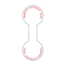 Tamper Evident Dumb Bell Security Seal Labels 54x20mm