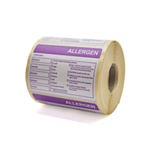 Combined Food Prep / Allergen Labels 76x51mm