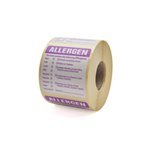 Food Allergen Labels 50x50mm