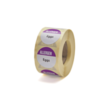 Allergen Eggs Labels 25mm Permanent