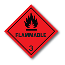 Flammable 3 Labels