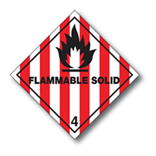 Flammable Solid 4 Labels