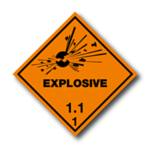 Explosive 1.1 Labels